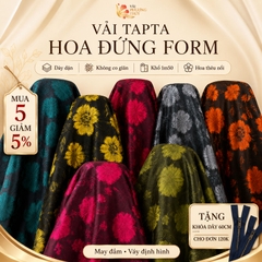 Vải tafta hoa Phượng Thúy