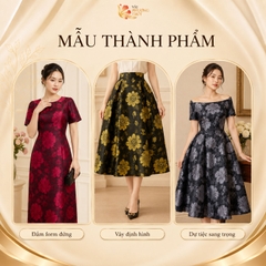 Vải tafta hoa Phượng Thúy