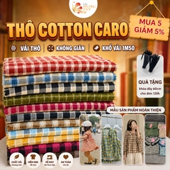 Vải Thô Cotton Phượng Thúy khổ 1m50 | Vải may đồ bộ