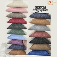 Vải lụa Cotton silk Phượng Thúy khổ 1m50