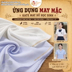 Vải kate Mỹ Phượng Thúy chuyên may sơmi khổ 1m50