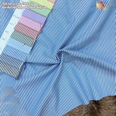 Vải kate sọc ngang Phượng Thuý khổ 1m50