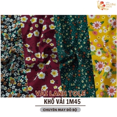Vải Lanh Tole Phượng Thúy khổ 1m50 | Vải may đồ bộ