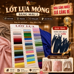 [MÀU 2] Vải lót lụa Phượng Thúy khổ 1m50