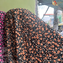 Vải Lụa nhật 100D hoa nhí Phượng Thúy khổ 1m50 | Vải may đồ bộ