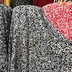 Vải Lụa nhật 100D hoa nhí Phượng Thúy khổ 1m50 | Vải may đồ bộ
