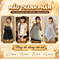 Vải Lụa nhật 100D hoa nhí Phượng Thúy khổ 1m50 | Vải may đồ bộ