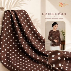 [MÀU 2] Vải Lụa nhật 100D họa tiết hoa nhí Phượng Thúy