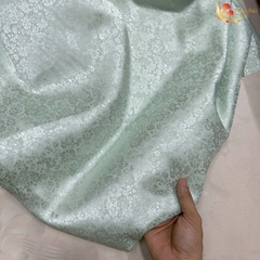 [MÀU 2] Vải lụa gấm Phượng Thúy khổ 1m50 - may áo dài đồ bộ bà ba
