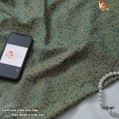 [MÀU 2] Vải lụa gấm Phượng Thúy khổ 1m50 - may áo dài đồ bộ bà ba
