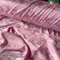 [MÀU 2] Vải lụa gấm Phượng Thúy khổ 1m50 - may áo dài đồ bộ bà ba