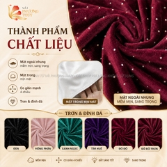 Vải Nhung 7 biên Phượng Thúy khổ 1m50