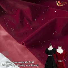 Vải Nhung cứng Budanh Phượng Thúy không giãn