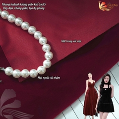 Vải Nhung cứng Budanh Phượng Thúy không giãn