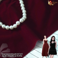Vải Nhung cứng Budanh Phượng Thúy không giãn