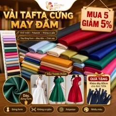 Vải Gấm Tafta Phượng Thúy khổ 1m50 | Vải may áo dài, đồ cưới