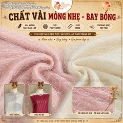 Vải voan lông vũ Phượng Thúy khổ 1m50