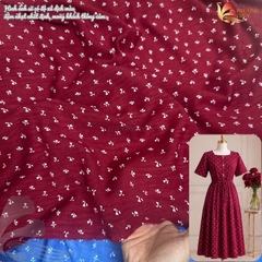 Đũi vân mây họa tiết Phượng Thúy khổ 1m50