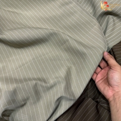 Vải kẻ sọc thêu Phượng Thúy khổ 1m50