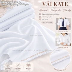 Vải kate Mỹ Phượng Thúy chuyên may sơmi khổ 1m50