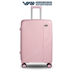 VALI DU LỊCH VALINY VNY01 NHỰA PP CAO CẤP MÀU HỒNG