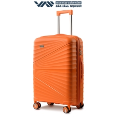 VALI DU LỊCH VALINY VNY03 NHỰA PP MÀU CAM