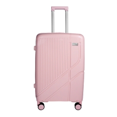 VALI DU LỊCH VALINY VNY01 NHỰA PP CAO CẤP SIZE 20/24 MÀU XÁM BẠC