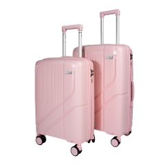 VALI DU LỊCH VALINY VNY01 NHỰA PP CAO CẤP SIZE 20/24 MÀU XÁM BẠC