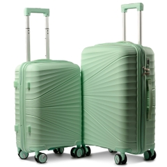 BỘ 2 VALI DU LỊCH VALINY SIZE 20 VÀ 24 INCH NHỰA PP ĐẲNG CẤP VÀ SANG TRỌNG