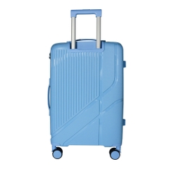 VALI DU LỊCH VALINY VNY01 NHỰA PP CAO CẤP SIZE 20/24 MÀU XÁM BẠC