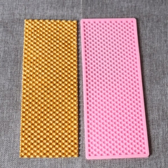 Khuôn Silicon - Viền Mảng 2D - Hạt Tròn Nút 25x10cm