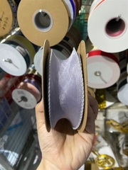 RUY BĂNG VOAN 4CM 10M - VOAN GHI