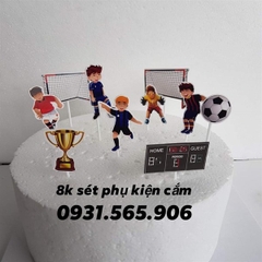 Set Cắm Bộ Cầu Thủ Khung Thành Phụ Kiện Trang Trí