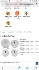Hộp Nhựa - Bánh Flan VT - Số 0 - 125ml