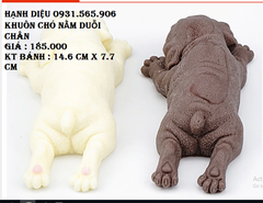 Khuôn Silicon - Động Vật - Chó Nằm - Mặt Xệ