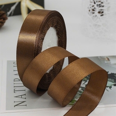 Ruy Băng Trang Trí - Thường - 2cm- nâu trơn 15k