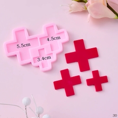 Khuôn Silicon - Bác Sĩ -  Chữ Thập Đỏ 3c