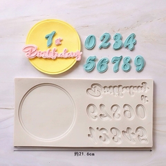 Khuôn Silicon - Số 0-9 - Số Bảng Tròn