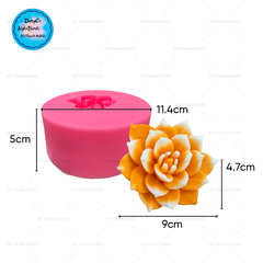 Khuôn Silicon - Sen Đá Nở - 10cm - Đại Đóa -sl150k