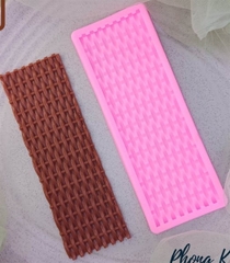 Khuôn Silicon - Viền Mảng 2D - Đan Lưới Có Bo 15.5x5.5cm