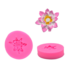 Khuôn Silicon - Hoa Sen Thái Nở - sen nở 3.8cm - Nhụy Thấp 1.8cm