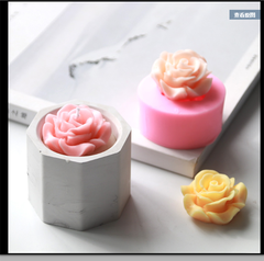 Khuôn Silicon - Hoa Hồng Nở - 3.3cm - Cánh Mỏng