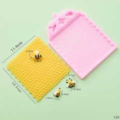 Khuôn Silicon - Viền Mảng 2D - Tổ Ong 13x12cm