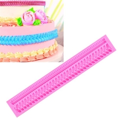 Khuôn Silicon - Viền Chuỗi Dây - Lá Ghép 2c - 26cm