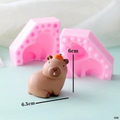 Khuôn Silicon - Động Vật - Capybara 2 Mảnh Quay Đầu