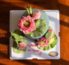 Khuôn Silicon - Hoa Sen Thái Nở - 10.5cm - Nhụy