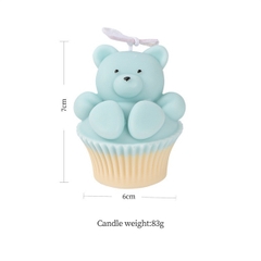 Khuôn Silicon - Động Vật - Gấu Chống Tay Giơ Chân 6cm