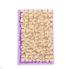 Khuôn Silicon - Viền Mảng Họa Tiết - Cẩm Tú Cầu 16x10.5cm