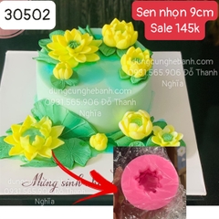 Khuôn Silicon - Hoa Sen Thái Nở - 9cm - 3T