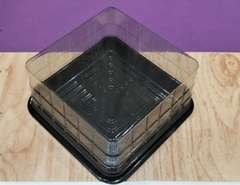 Hộp Nhựa - Vuông JHL12 - 12x12cm Cao 5cm - Đế Trắng